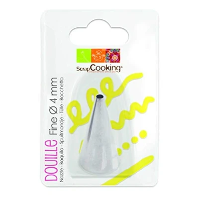 Afbeelding van SCRAP COOKING spuitmond, roestvrij staal, 0,4 x 1,3 3,5 cm