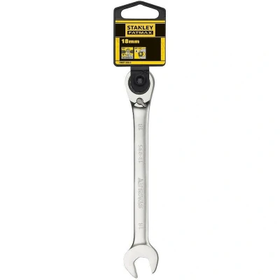Afbeelding van Stanley handgereedschap FATMAX Omkeerbare Ringsteeksleutel met ratel 18mm FMMT13095 0