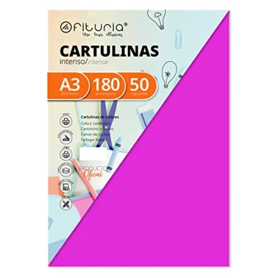 Afbeelding van Verpakking van 50 dozen, fuchsia, maat A3, 180 g