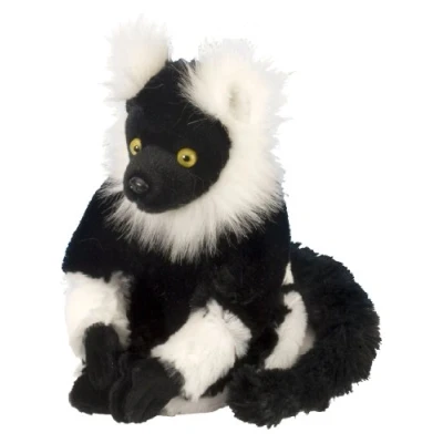 Afbeelding van Wild Republic Europa 12271 Zwart &amp; Wit Lemur Pluche Zacht, Knuffelspeelgoed Knuffelspeelgoed, Geschenken voor kinderen 20 cm