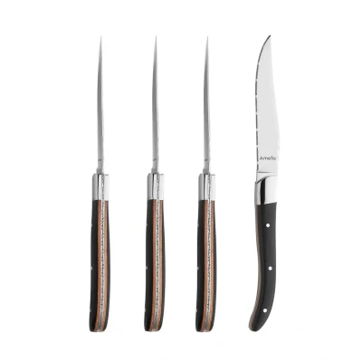 Afbeelding van Amefa Promo Steak 4 Steakmessen Zwart
