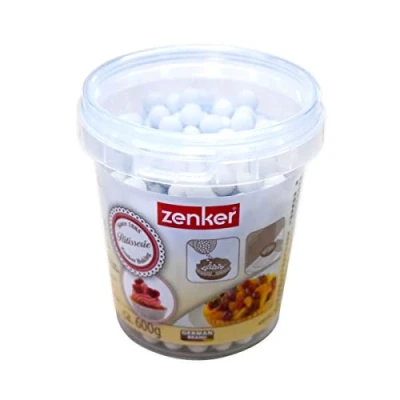 Afbeelding van Zenker Bakvorm voor cake, keramische ballen, wit