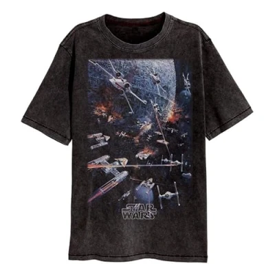 Afbeelding van Henry Tiger STAR WARS Space WAR Tshirt print, Heren, Maat: Small, Black