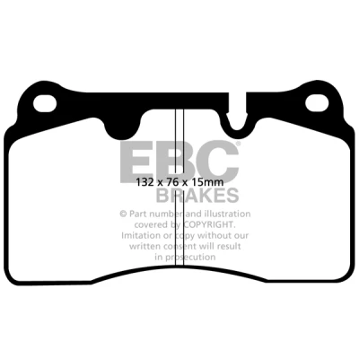 Afbeelding van Remblokkenset, schijfrem EBC BRAKES DP41908R