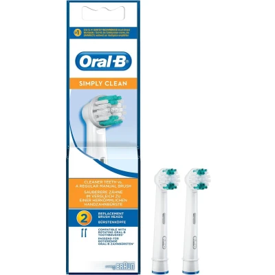 Afbeelding van Oral B Opzetborstels Simply Clean EB17B 2 Stuks