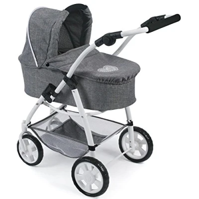 Afbeelding van Bayer Chic 2000 Combi Poppenwagen Emotion All in 1 Grey Jeans