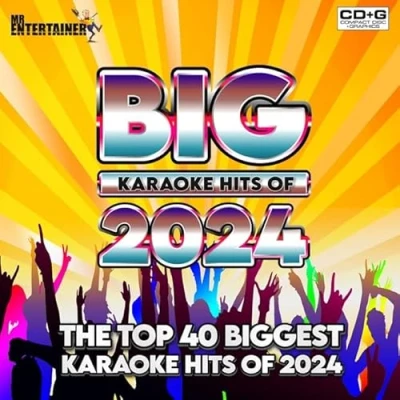 Afbeelding van Mr Entertainer Big Karaoke Hits van 2024 CDG pakket. Top 40 Nieuwste hitlijsten Popnummers