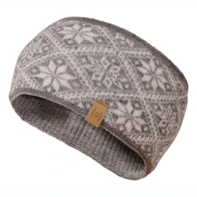 Afbeelding van Ivanhoe gebreide hoofdband van wol Freya Grey Marl One Size Grijs
