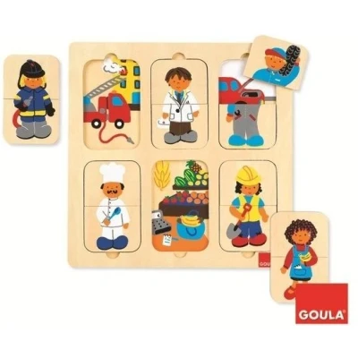Afbeelding van Houten Puzzel Beroepen 8421914530704
