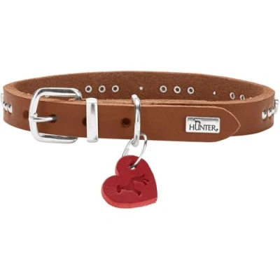 Afbeelding van Hunter Hondenhalsband Aalborg Hearts Cognac