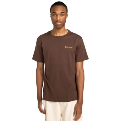 Afbeelding van Element SBXE Prevent À Manches Courtes POUR Tshirt print, Heren, Maat: Large, Brown