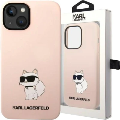 Afbeelding van Karl Lagerfeld KLHCP14MSNCHBCP iPhone 14 Plus 6.7 hardcase roze/roze Siliconen Choupette