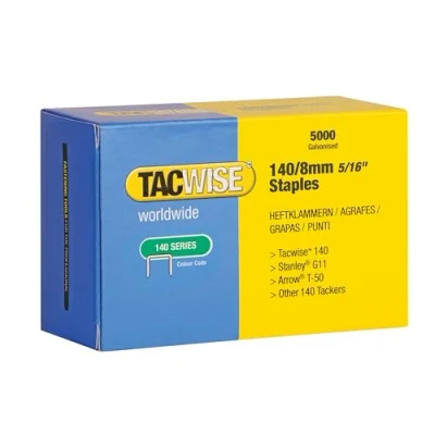 Afbeelding van Tacwise 0341 Type 140/8mm Heavy Duty Gegalvaniseerde nietjes, Pack van 5000
