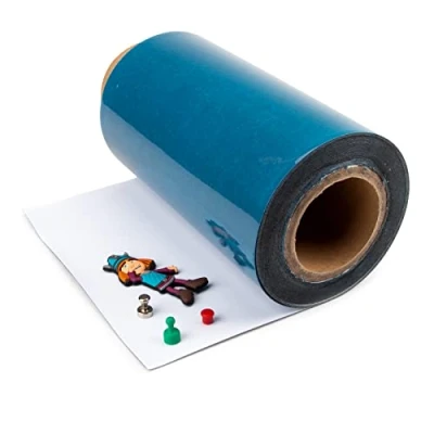 Afbeelding van IJzeren folie ferrofolie wit zelfklevend magneetklevend, breedte 250 mm, rol artikel, primer voor magneten