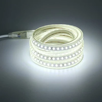 Afbeelding van 220V LED Strip 2M Koud Wit 6000K IP67 Waterdicht met EU Stekker, 5730 Flexibel Strips Licht (Koud wit, 2)