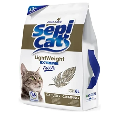 Afbeelding van 8l Sepicat LightWeight Extreme Fresh Kattenbakvulling