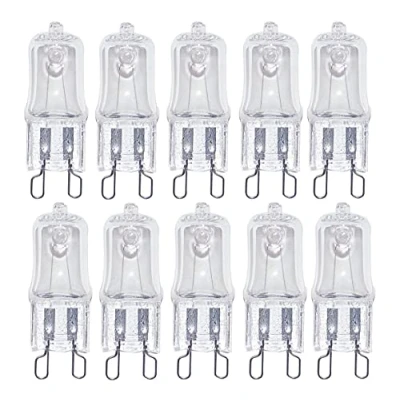 Afbeelding van ShuoHui G9 HaloPin Halogeenlamp, 230 V, 20 W, helder, vervanging voor stralingshoek, warm wit, 2700 K, 10 stuks