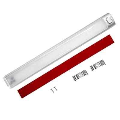 Afbeelding van Intckwan Ledstrip, 12 V, 120 leds, met extra grote schakelaar, 6000 K, witte binnenverlichting voor auto, busje, caravan, boot, camper, keuken, badkamer, bar, vrachtwagen, tractor, 1 stuks