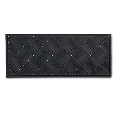 Afbeelding van Rubbermat buitendeurmat 25x60 cm Dynamic rubber deurmat buiten antislip en stevig hoogte: 9mm