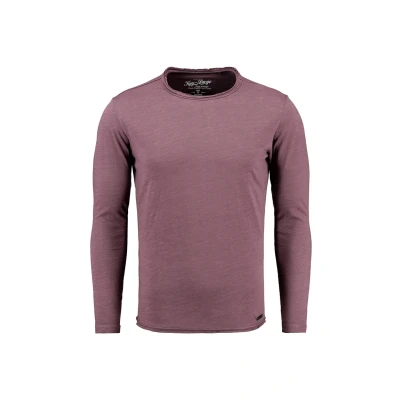 Afbeelding van Key Largo Cheese Longsleeve plum, Heren, Maat: Small, Plum