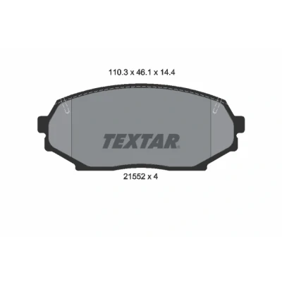 Afbeelding van Textar Remblokset 2155202