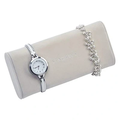Afbeelding van Stackers Horloge/armbandkussen van grijs fluweel