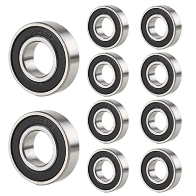Afbeelding van ANGEEK 10 stuks 6002 2RS kogellagers 15 mm x 32 9 dubbel beschermde groefkogellagers voor doe het zelf, draaibanken, motoren, 3D printers, freesmachines, verschillende mechanische apparaten, enz