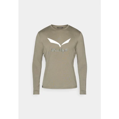 Afbeelding van Salewa Solidlogo DRY TEE Longsleeve, Heren, Maat: 48, Faded green