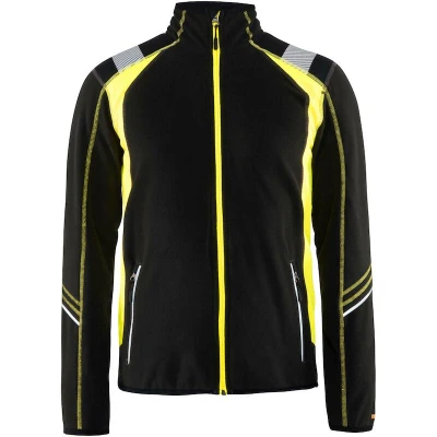Afbeelding van Blaklader Microfleecevest Visible 4993 1010 Zwart/High Vis Geel