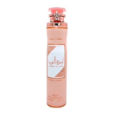 Afbeelding van parfum huis luchtverfrisser air freshener prive rose lattafa