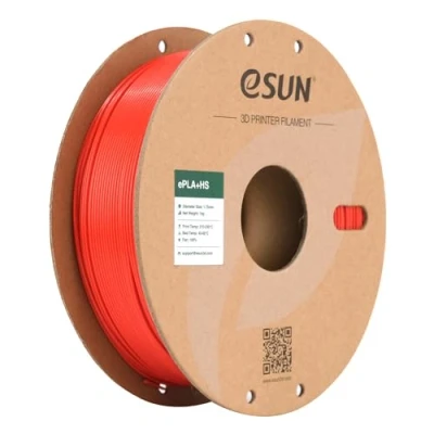 Afbeelding van eSUN PLA+ Filament 1.75mm, PLA+HS Hoge Snelheid 3D Printer Dimensionale nauwkeurigheid +/ 0.03mm, 1KG Spool (2.2 LBS) Speedy voor Printers (Rood, 1.75)