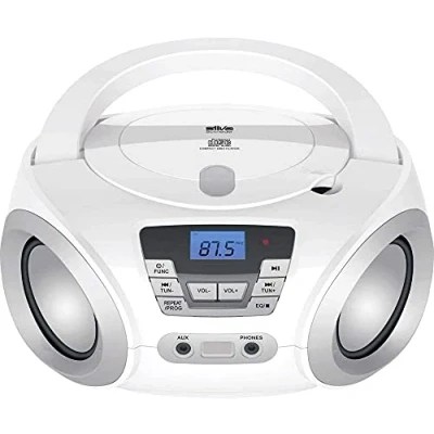 Afbeelding van Silva Schneider PCD 19.1 Radio/CD speler VHF (FM) AUX, CD Wit