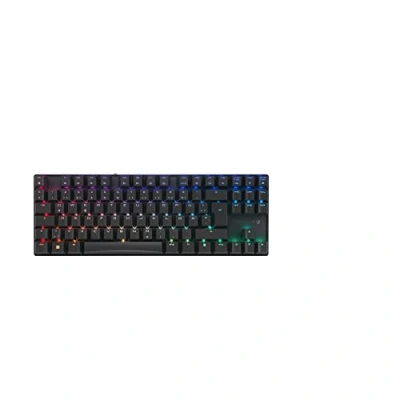Afbeelding van CHERRY MX 8.2 TKL Wireless, draadloos mechanisch gaming toetsenbord zonder numeriek toetsenblok, Duitse indeling (QWERTZ), RGB verlichting, inclusief metalen koffer, BROWN schakelaars, zwart