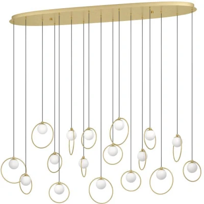Afbeelding van Stars of Light Ovale hanglamp Portocolom 148cm 390348