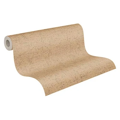 Afbeelding van Leen Bakker Livingwalls Behang Effen Beige 53cm X 10,05 M AS379044 Vinyl