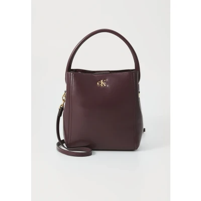 Afbeelding van Calvin Klein Hardware Monogram Handtas, Dames, Maat: One Size, Fudge