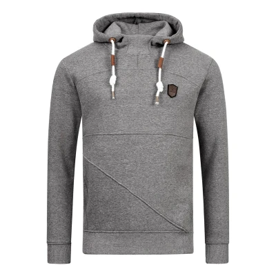 Afbeelding van Indicode Jeans Hoodie, Heren, Maat: Large, Grey mix