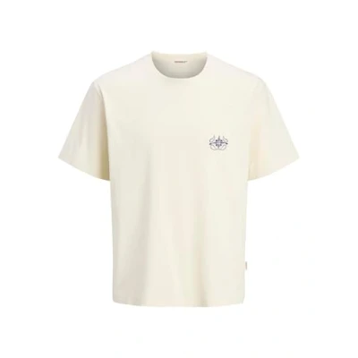 Afbeelding van Jack &amp; Jones Rundhalsausschnitt Tshirt print, Heren, Maat: XL, Antique white