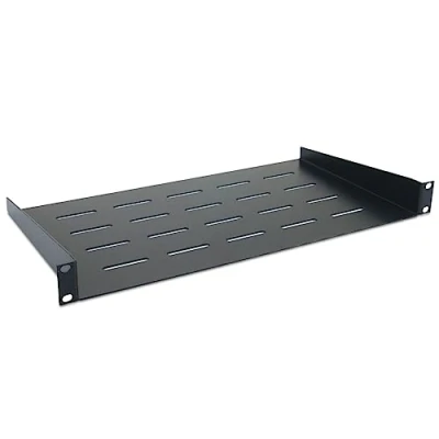 Afbeelding van WAYTEX 37465 rek met opbergdoos, 19 inch, 1U, diepte 250 mm, bevestiging voor, vaste montage, zwart