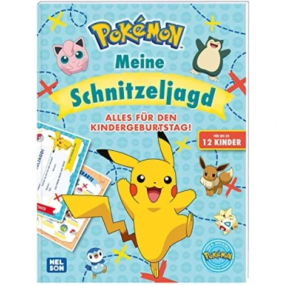 Afbeelding van Pokémon Activity Buch: Meine Schnitzeljagd: Alles für den Kindergeburtstag! Beschäftigungsbuch bis zu 12 Kinder