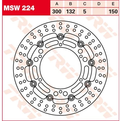 Afbeelding van TRW Remschijven MSW224