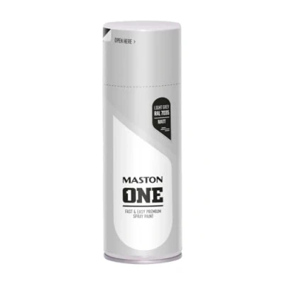 Afbeelding van Maston ONE spuitlak mat lichtgrijs (RAL 7035) 400 ml