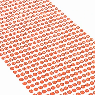 Afbeelding van Movoja Rode strassteentjes, 880 stuks, 4 mm, zelfklevend om te versieren en knutselen, sierstenen op plakken, stenen decoratieve stenen, knutselstenen, rood