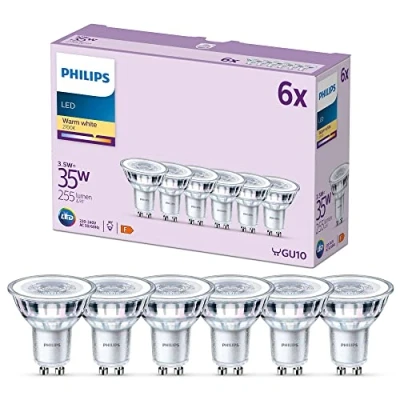 Afbeelding van Philips LED Spot 35 W GU10 Warmwit licht 6 stuks