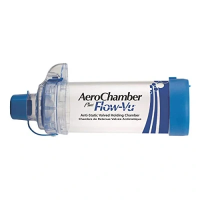 Afbeelding van Aerochamber Flow Vu met Mondstuk Blauw Volw As(Eu)