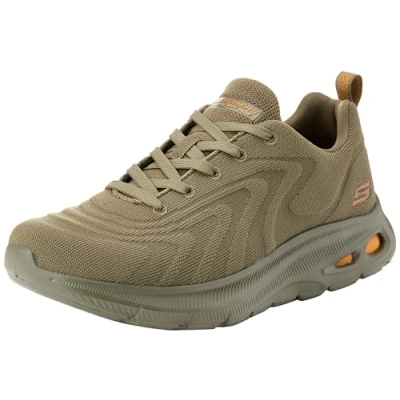 Afbeelding van Skechers Heren BOBS Unity Sleek Revive Trainers, Olive Engineered Knit, 5.5 UK, 39 EU