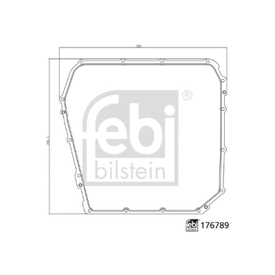 Afbeelding van Febi Bilstein Oliekuip automaatbak afdichting 176789