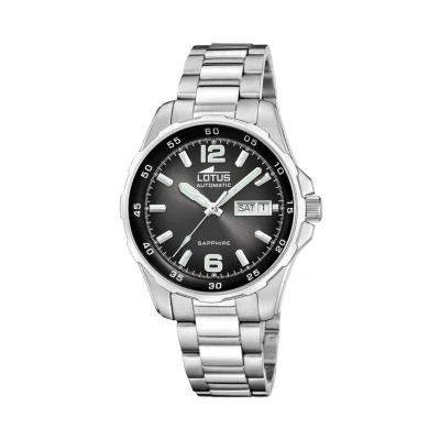 Afbeelding van Lotus Automatico Horloge, Heren, Maat: One Size, Black watch