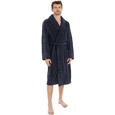 Afbeelding van CALVIN KLEIN UNDERWEAR badstof badjas blauw