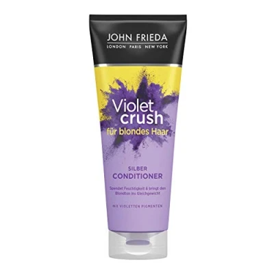Afbeelding van John Frieda Violet Crush anti vergeling conditioner inhoud: 250 ml ook tegen sinaasappel tinten met paarse pigmenten